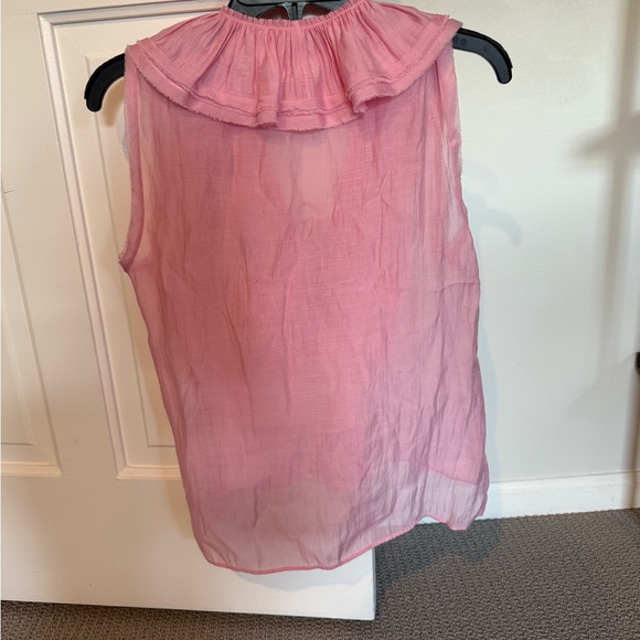 Zara Pink Ruffled Women's Top - Picture 2 of 2